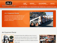 Tablet Screenshot of jjequipmentrentals.com